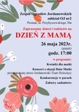 Plakat Dzień Matki